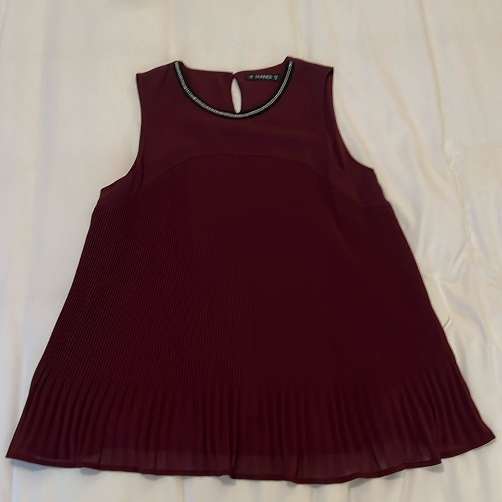 Maroon dress blouse